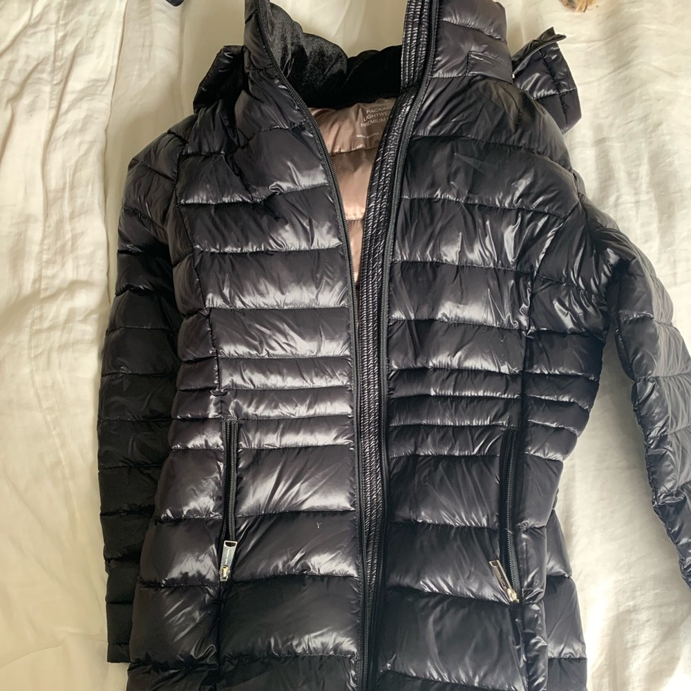 Andrew Marc long puffer jacket